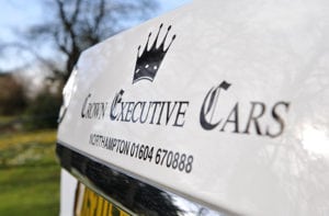 Crown Executive Cars Logo on Car Livery